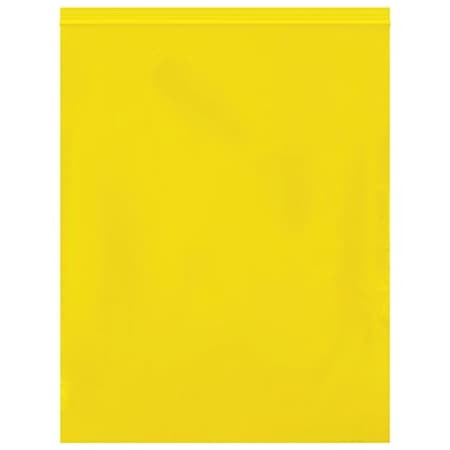 Bsc Preferred 12 x 15'' - 2 Mil Yellow Reclosable Poly Bags, 1000PK BUY03998051